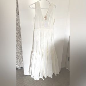 NWT H&M white maxi sun dress - XS